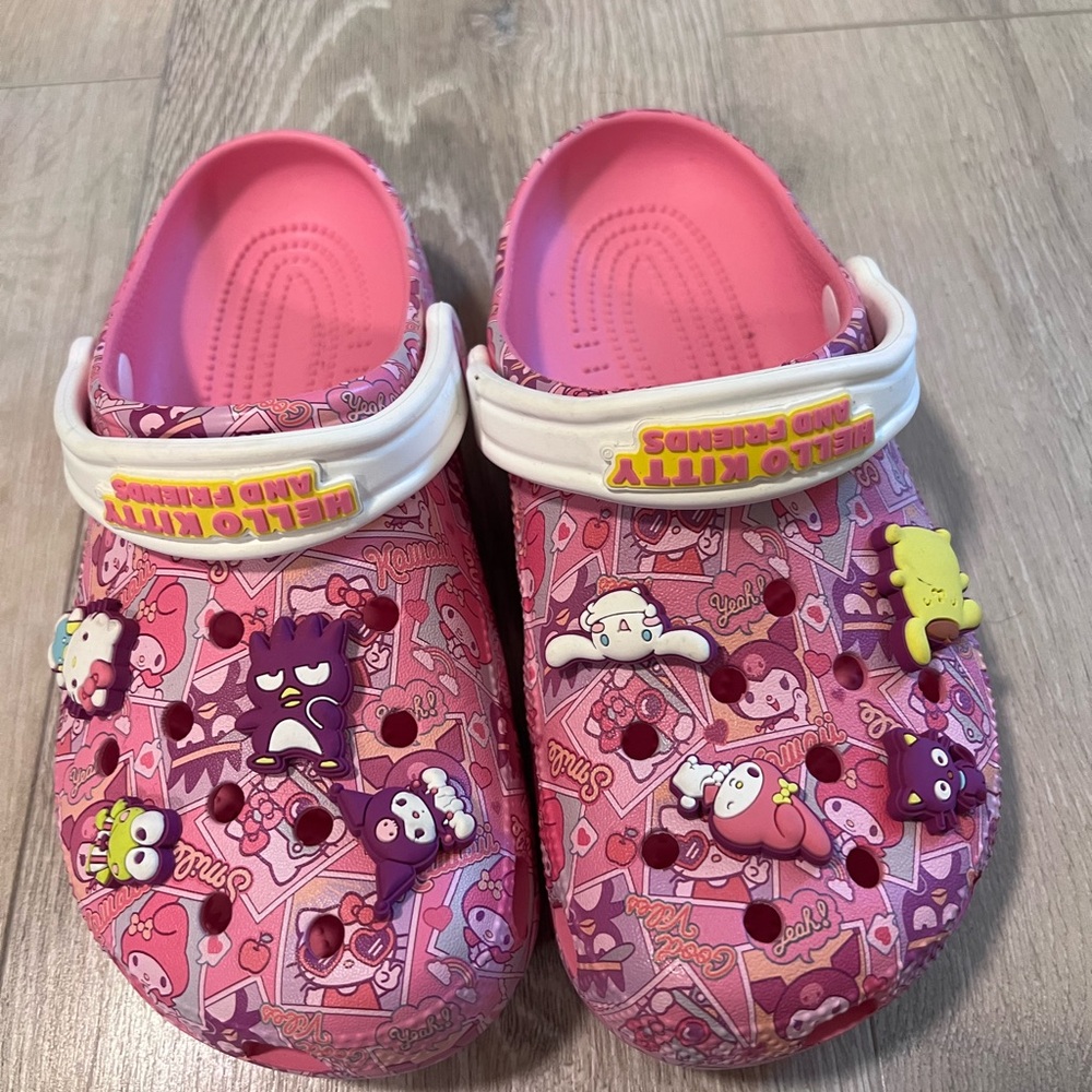 Hello kitty crocs